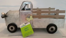 Way to Celebrate Spring Metal Truck Decor 11" Walmart Galvanized Farmhouse BOHO