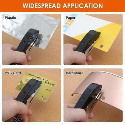 Heavy Duty 8-15MM hole puncher for paper, plastic, PVC, cardboard, pics & ID Car
