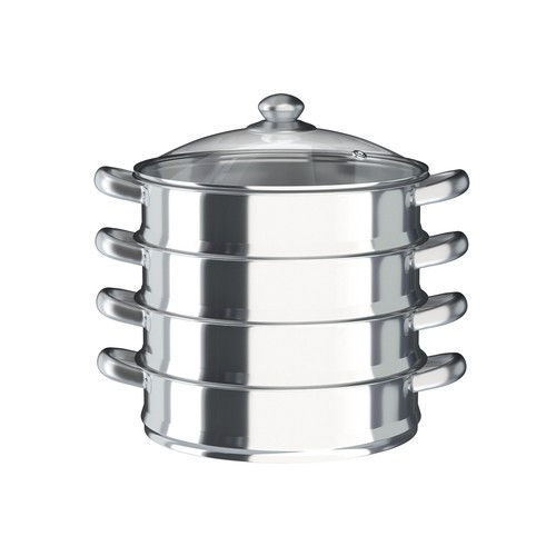 Fornello a Vapore 5 Strati Grande Vaporiera Domestica Commerciale Acciaio Inox Vaporiera - Foto 6 di 20