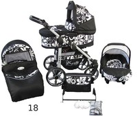 Baby Pram Pushchair Travel System With Car Seat 3in1 Or 2in1 - Flowers Baby Pram Pushchair Travel System With Car Seat 3in1 Or 2in1 - Flowers