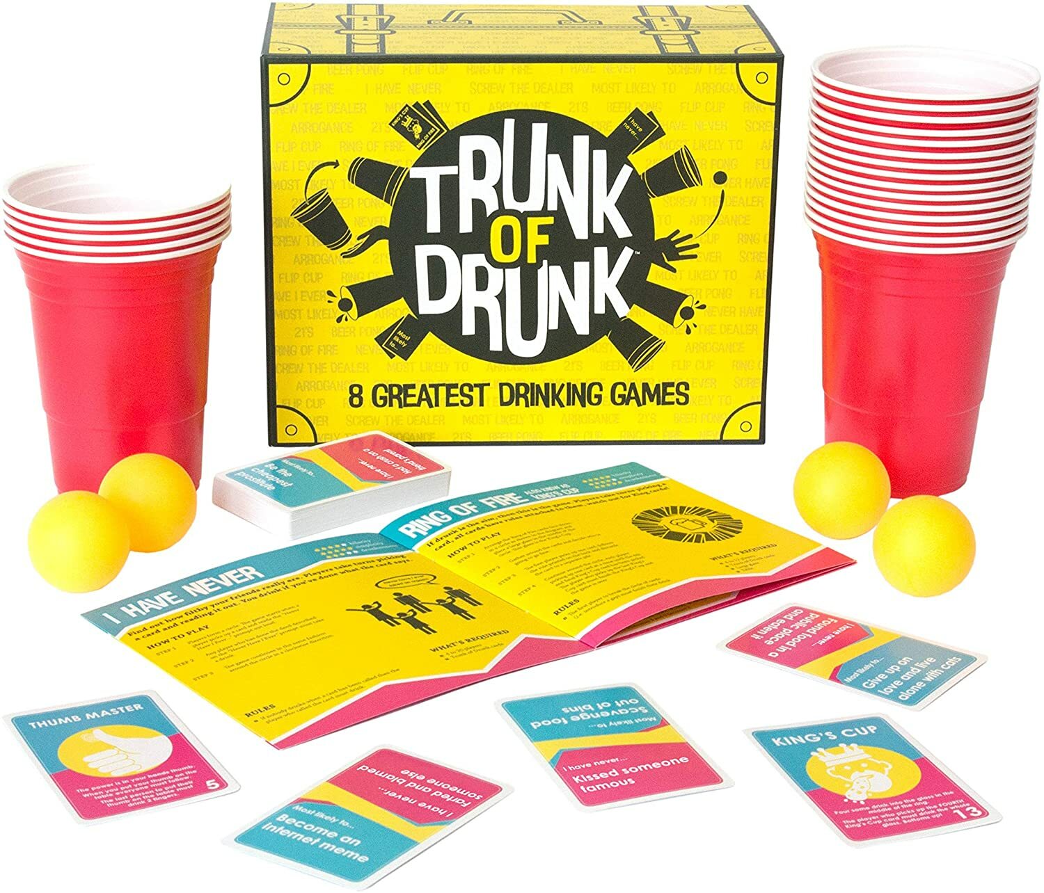 Trunk of Drunk - 8 Greatest Drinking Games (Beer Pong, Ring of Fire etc.) |  eBay