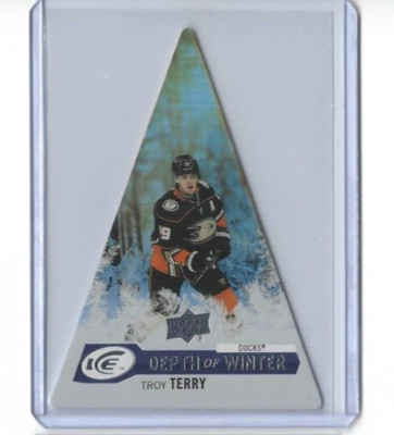2023-24 Upper Deck Ice Troy Terry Depth of Winter Die-Cut SP DW-6