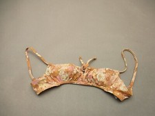 XHILARATION Size XS Womens Multicolor Lined Wireless Back Closure Bikini Top 4C