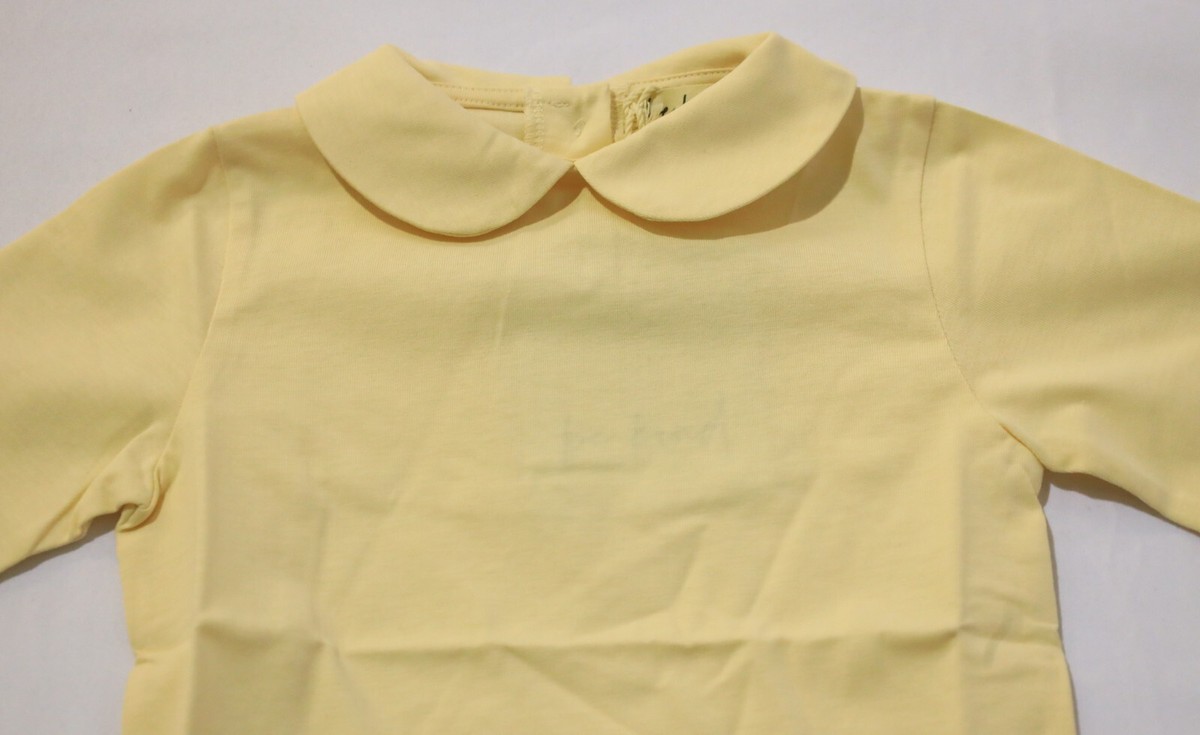 yellow peter pan collar shirt