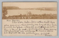 Postcard Loch Sheldrake New York NY Lake Boat Nature Scenic View 1906