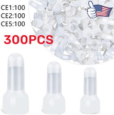 300X Copper Core Nylon Terminals Closed End Crimp Caps Insulated Wire Connectors