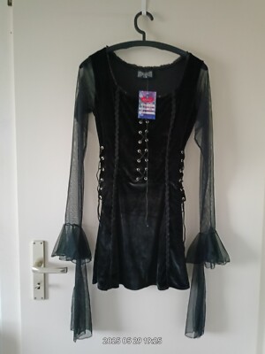 Schickes Oberteil im Gothic Style, Gr. S/M mit tollen Details