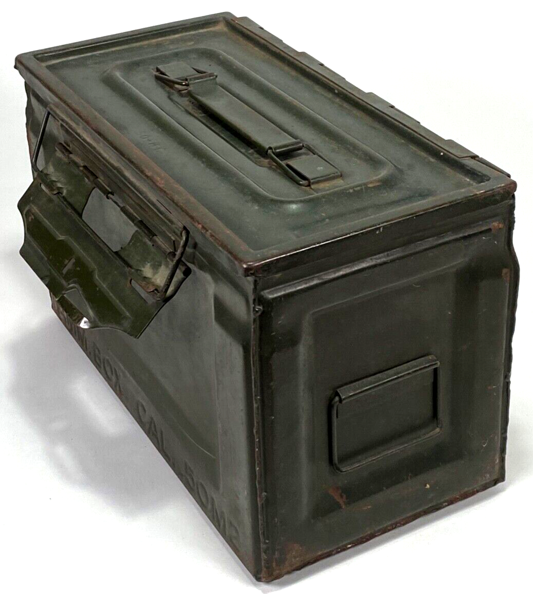 105 CAL .50 Linked D.M.L-102086 Ammo Box Military Rare