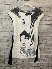 SALE MAX & Co Active by MaxMara Noire Black White femme Wool Dress US 2 Belted