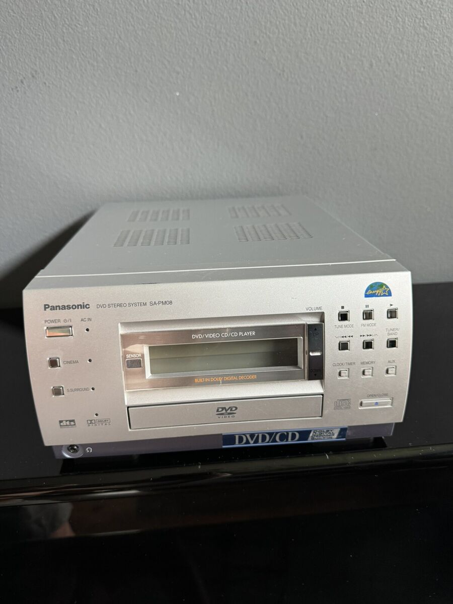 Panasonic DVD Video CD Stereo System SA-PM08 Dolby Digital Panasonic DVD Video CD Stereo System SA-PM08 Dolby Digital