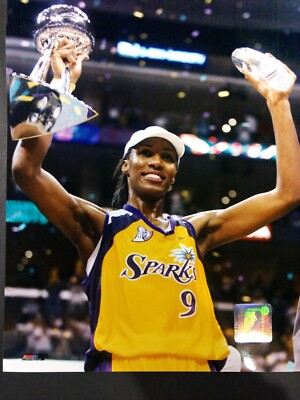 WNBA Los Angeles Sparks サイン入り写真 LISA LESLIE LA SPARKS WNBA USC BASKETBALL HOF SIGNED 8 X 10