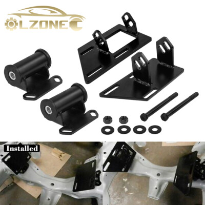 For 1983-2005 Chevy GMC S10 S15 V8 SBC Swap Motor Engine Mounts Bracket