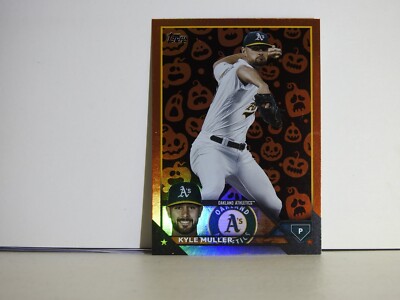 2023 Topps Update Kyle Muller Jack O Lantern Foil US64Oakland A's B551