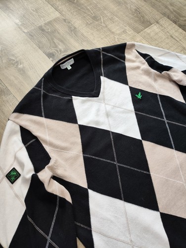 Lyle & Scott Wynyard Golf Club Multicolor Men Sweater Jumper Size XL - Picture 3 of 8
