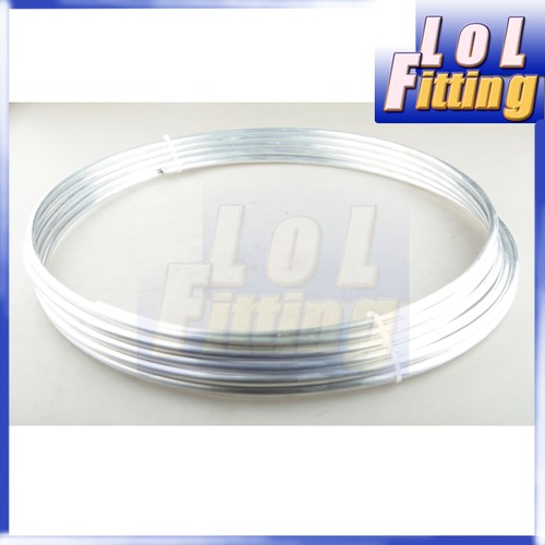 FUEL LINE ALUMINIUM 3/8" 9.5mm X 25 Ft (7.6m) ROLL FUEL /OIL /WATER /E85 SILVER - Picture 2 of 3