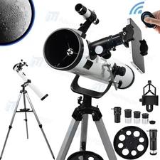 Telescope for Adults Astronomy 76mm Aperture 700mm 35-525X Reflector Achromatic