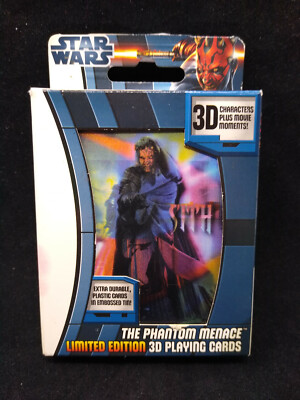 Star Wars 3D Characters The Phantom Menace Limited Edition Playing Cards |  eBay