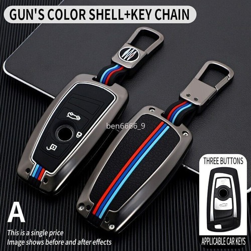 Galvanized Alloy Car Key Fob Case Cover For BMW 3 4 5 Series F20 F21 F30 F31 F25 - Picture 13 of 19