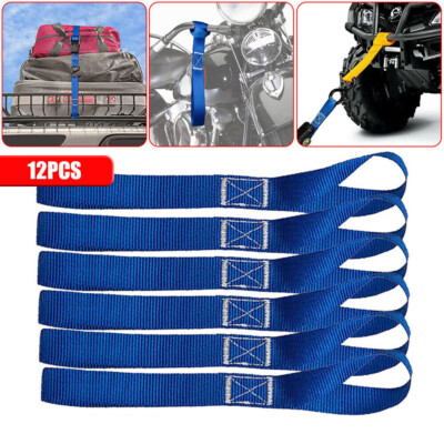 Weiche Schlaufen Spanngurte für Transport Befestigung Motorrad Dirtbike ATV UTV