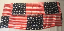 SHAWL SCARF STOLE AMERICAN FLAG KOREA 100% POLYESTER EXCELLENT