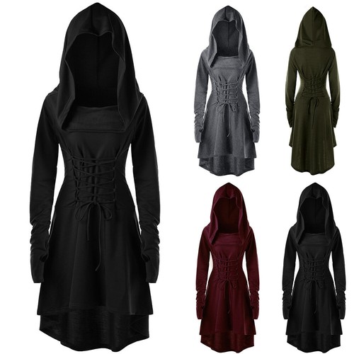 Womens Victorian Medieval Dress Renaissance Gothic Cosplay Costume Halloween - Picture 3 of 16