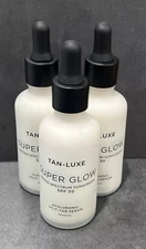 3 Tan-Luxe Super Glow SPF 30 Hyaluronic Self-Tan Serum Gradual 1.69 oz