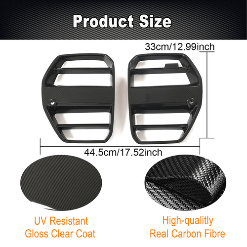Für BMW G80 M3 G82 G83 M4 2021-2023 Carbon Front Kühlergrill Frontgrill Grill - Bild 6 von 14