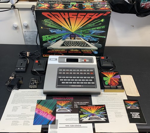 VINTAGE Magnavox Odyssey 2 Game Gaming Console w/ Game, Cables, EUC OEM Box - Picture 1 of 24