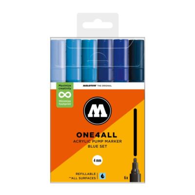 Molotow ONE4ALL Marker - 227HS Blue Set Deko Home DIY Streetart Sketch Hobby