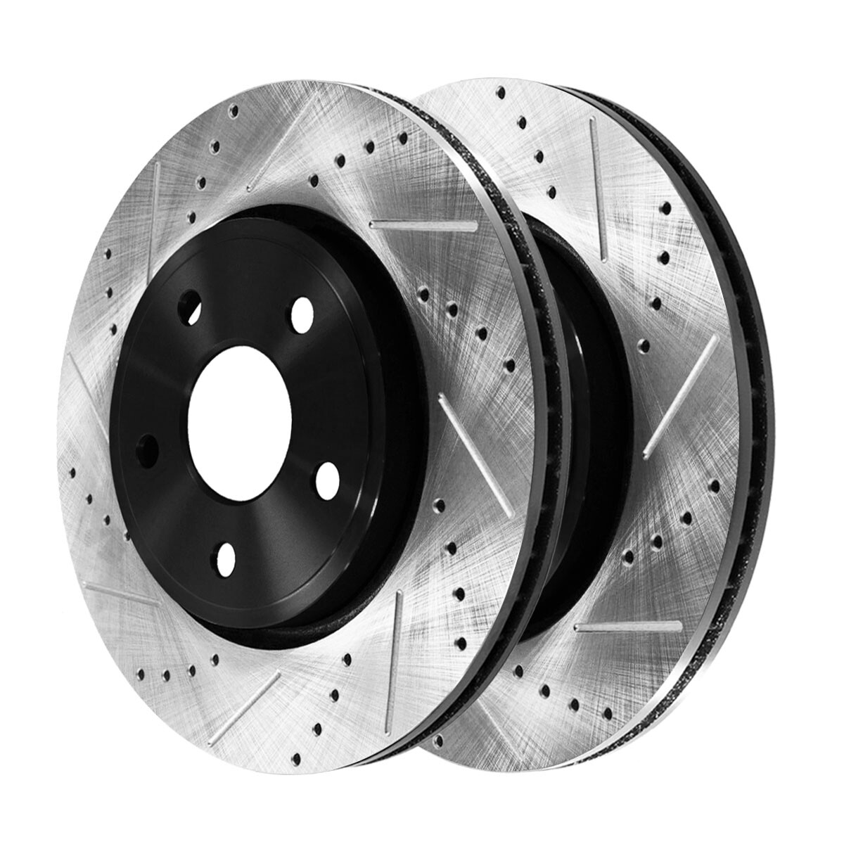 Front & Rear Drilled Slotted Brake Rotors Black Set of 4 for Jeep Grand Cherokee 828028295952 eBay