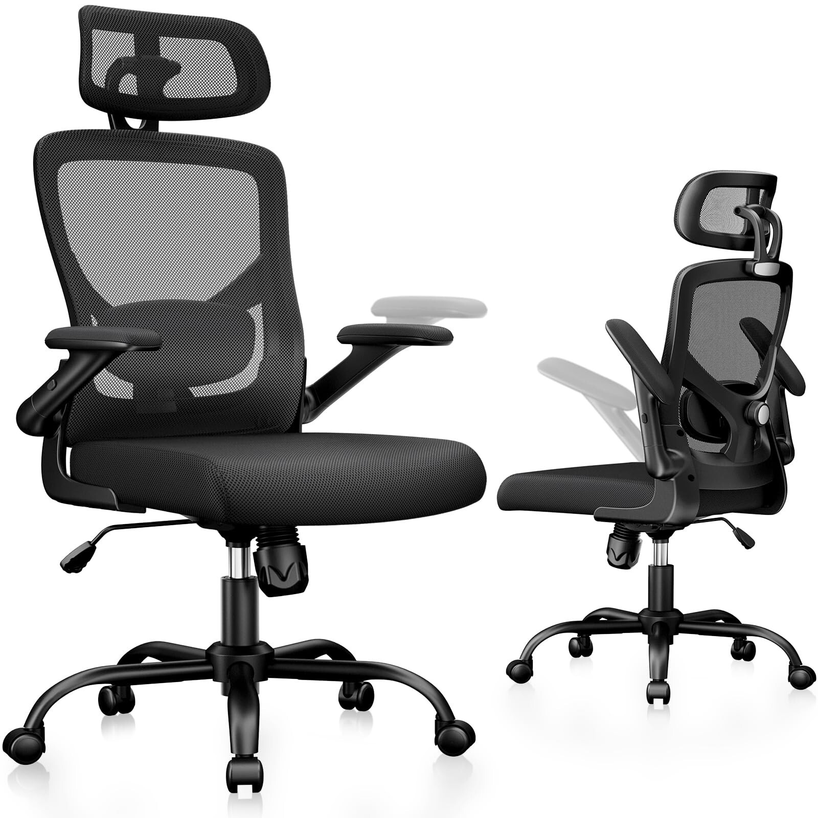 Marsail Ergonomic High Back Mesh Office Chair with Adjustable Lumbar Support
