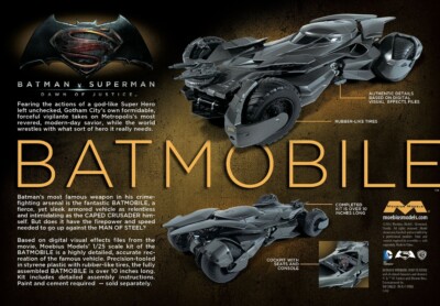 Batman Vs Superman: Dawn of Justice Batmobile - Moebius Models 964