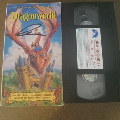 Dragonworld VHS (1994) Signed by Charles Band Moonbeam Full Moon Features