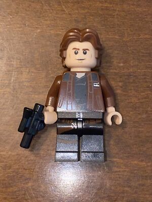 LEGO Star Wars Han Solo Minifigure Black Legs Brown Jacket sw0921 75212 75512