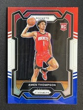 Amen Thompson 2023-24 Panini Prizm Red/White/Blue Prizm Base RC #150 -2r