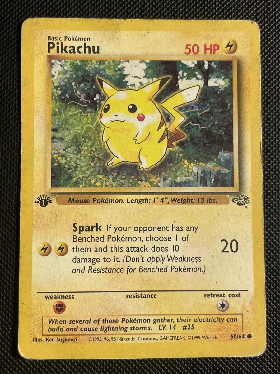 Pikachu Pokémon TCG 1st Edition Individual Trading Card Games for