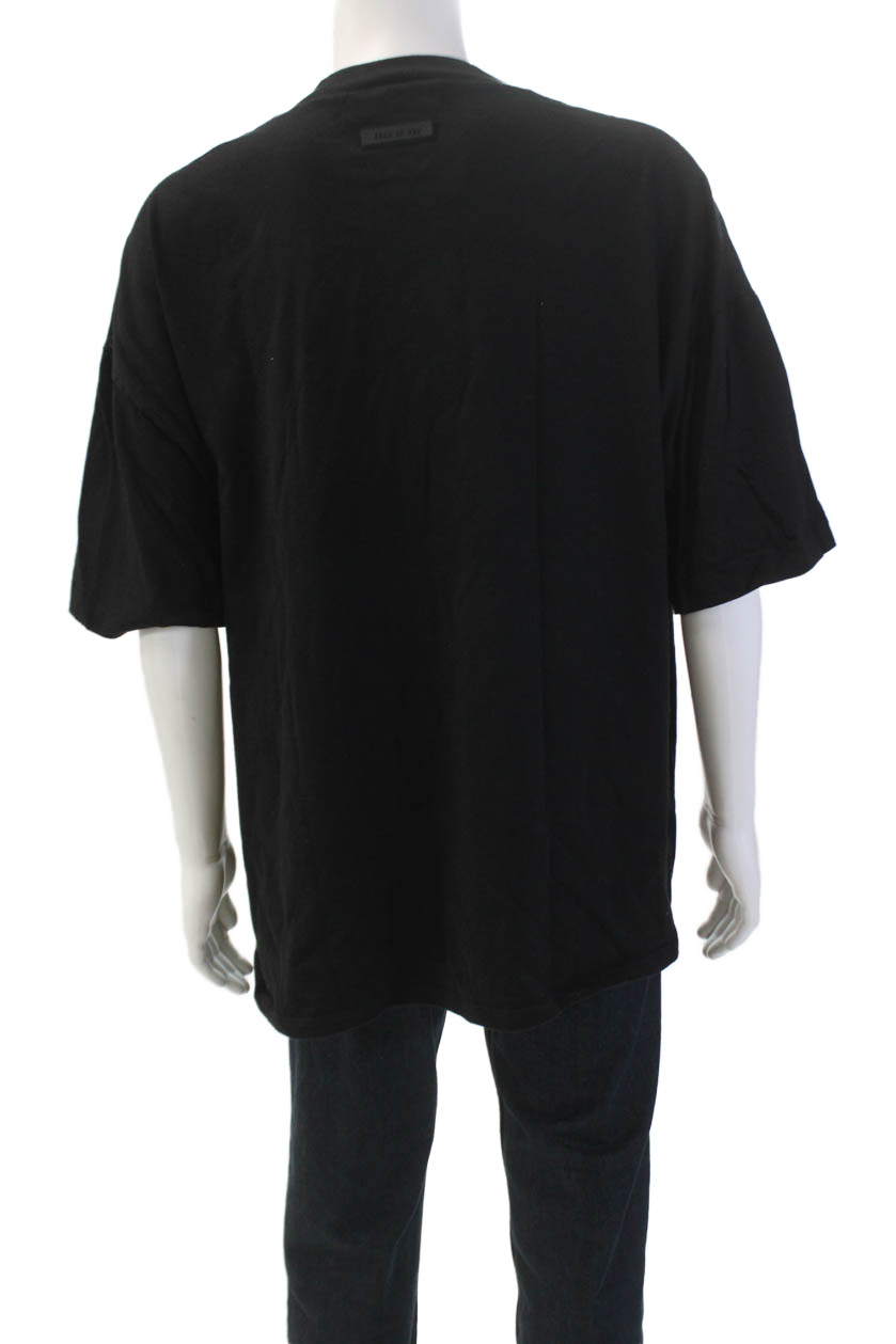 Essentials Mens Basic Subtle Graphic Logo Short S… - image 3