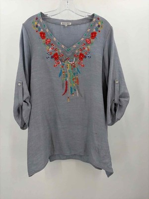 Pre-Owned Adore Blue Size Large Blouse