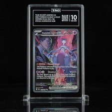 TEAM ROCKET'S MEWTWO EX 231 DESTINED RIVALS SPECIAL ILLUSTRATION POKEMON TAG 10 on eBay