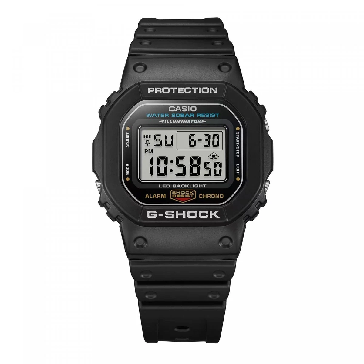 CASIO G-SHOCK DW-5600UE-1 Hombre Negro Reloj Digital Diseño Clásico Nuevo
