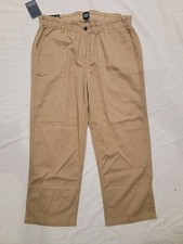 GAP Women's Easy Twill Pants, Cream /tan Msrp  89.99 Relaxed Fit Size XL NWT