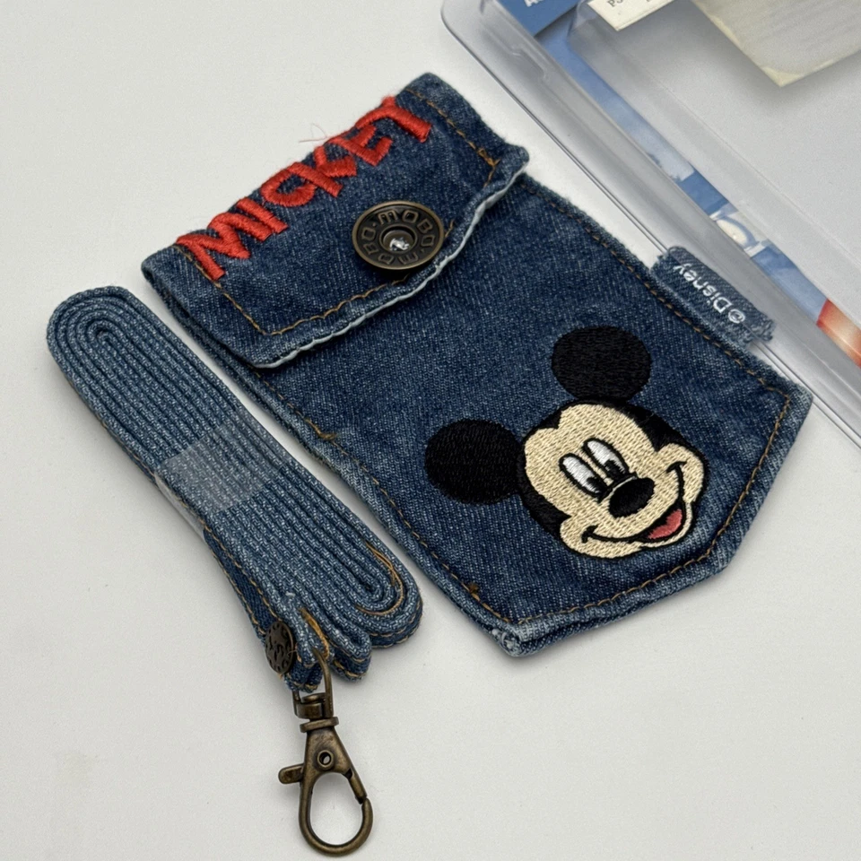 Bolsa Jean Universal Oficial Disney Mickey con Correa para Herramientas Utilidad Teléfono Abatible Foto 4 de 4