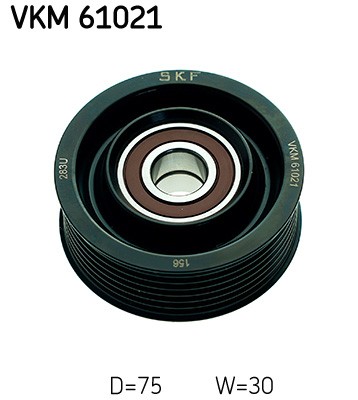 Right SKF VKM 61021 Deflection/Guide Pulley, V-ribbed belt for LEXUS,TOYOTA