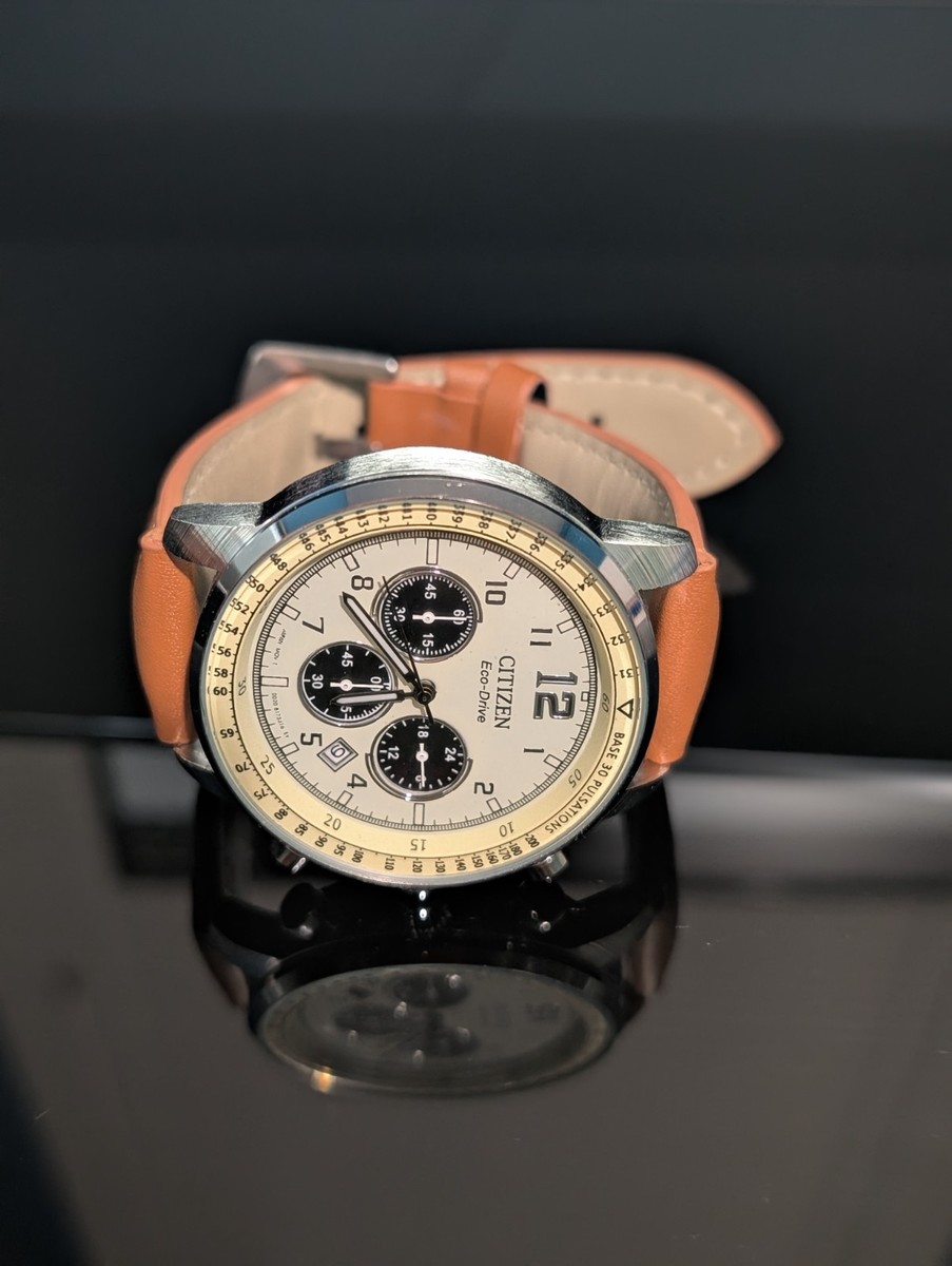Citizen Chronograph Ivory Tone With Three Sub-Dials B620/9125847