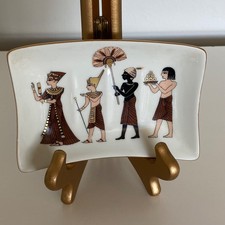 Vintage Andre Richard EGYPTIAN Motive Porcelain Soap Trinket Dish JAPAN