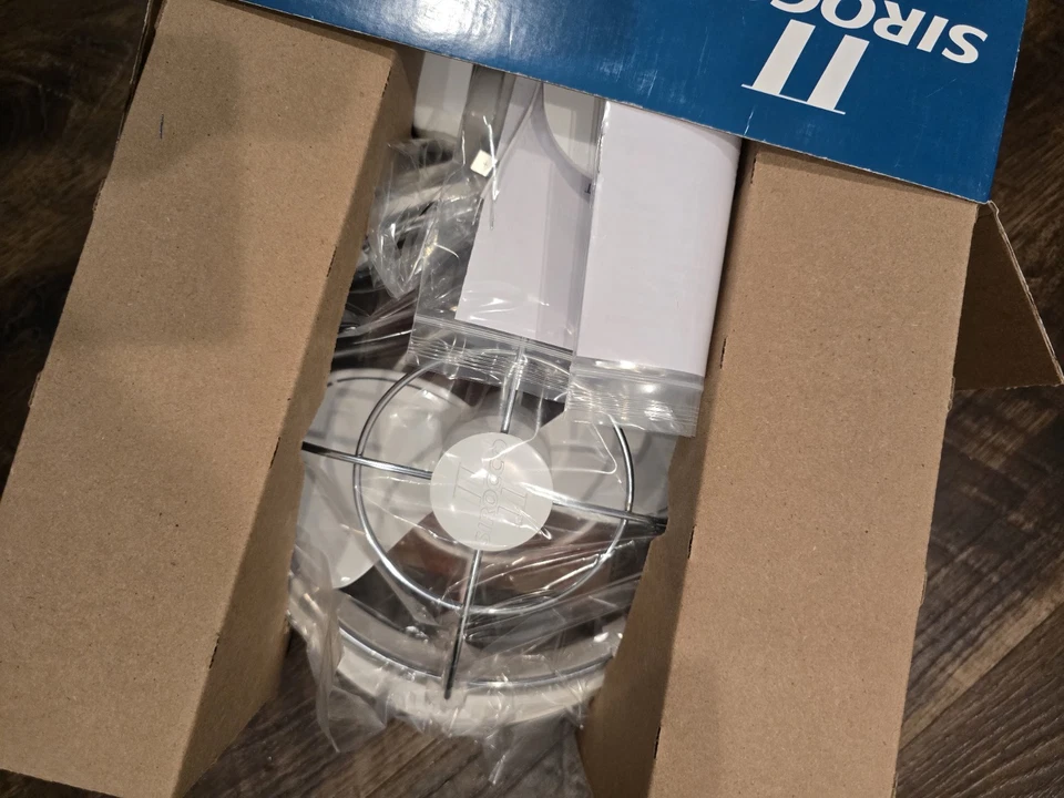 CAFRAMO SIROCCO II 12-24V 3-SPEED 7" GIMBAL FAN WHITE NEW IN BOX - Image 2 of 3