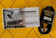 Professional USB Audio Interface Record Mix up to 2x2 24-bit/192kHz Mic Preamp