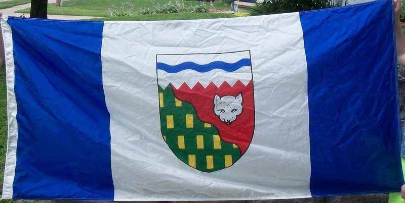 NYLON CANADIAN NORTHWEST TERRITORIES FLAG - 36 x 72