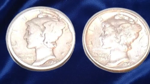 2 ~ 90% Silver Mercury Dimes 1916-1945 ~ UNDER MELT! Bullion For Any Budget!