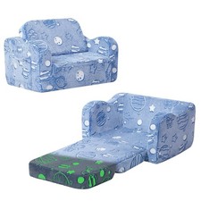 MeMoreCool Toddler Fold-Out Chair for Girls Boys, Glow-in-The-Dark Folding Ba...